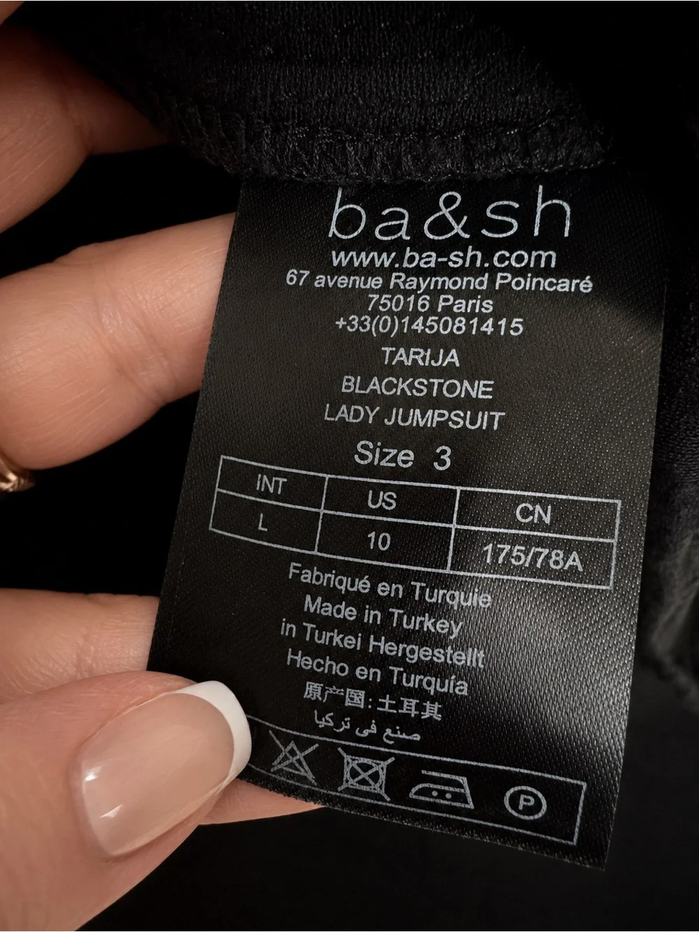 ba&sh TARIJA BLACKSTONE LADY DENIM BELTED UTILITY LUXURY JUMPSUIT 3 / US 10 /L - Picture 4 of 7